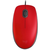 Mouse Logitech M110 1000 DPI Silent Rojo
