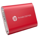 Disco Duro Externo HP P500 1TB SSD USB 3.2 Tipo C Gen1 Rojo
