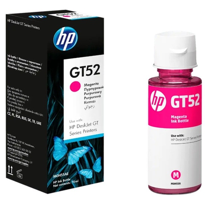 Adquiere tu Botella de Tinta HP GT52 70ml 8000 Páginas Magenta en nuestra tienda informática online o revisa más modelos en nuestro catálogo de Cartuchos, Tintas HP