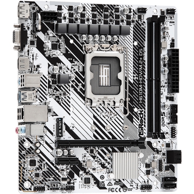Adquiere tu Placa ASROCK H610M-HDV/M.2+ D5 LGA1700 HDMI DP VGA en nuestra tienda informática online o revisa más modelos en nuestro catálogo de Placas Madre AsRock