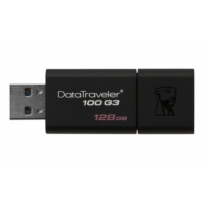 Adquiere tu Memoria USB Kingston DataTraveler 100 G3, 128GB, USB 3.0, Negro en nuestra tienda informática online o revisa más modelos en nuestro catálogo de Memorias USB Kingston