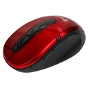 Mouse inalámbrico Klipxtreme Vector KMW-330RD 1600 DPI USB Rojo
