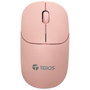 Mouse Inalámbrico Teros TE1218S 1000DPI USB Rosado