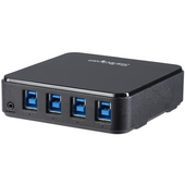 Conmutador USB-A 4x4 StarTech 5Gbps Para 4 PCs