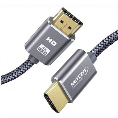 Adquiere tu Cable HDMI Enmallado Netcom 4K 60Hz v2.0 de 8 mts en nuestra tienda informática online o revisa más modelos en nuestro catálogo de Cables de Video Netcom