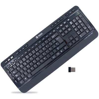 Adquiere tu Teclado Inalámbrico Teros TE-4074CS 2.4Ghz USB Negro en nuestra tienda informática online o revisa más modelos en nuestro catálogo de Solo Teclados Teros