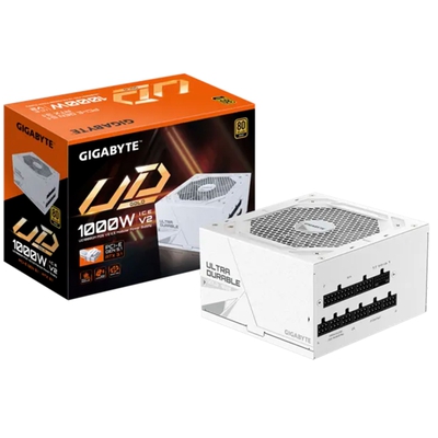 Adquiere tu Fuente De Poder GIGABYTE UD1000GM PG5 V2 ICE 1000W 80 + Gold en nuestra tienda informática online o revisa más modelos en nuestro catálogo de Fuentes de Poder Gigabyte