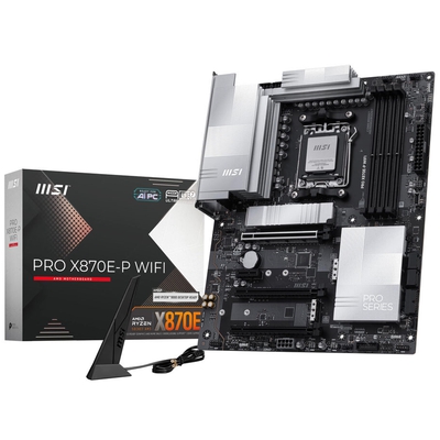 Adquiere tu Placa MSI PRO X870E-P WIFI AMD X870E AM5 DDR5 HDMI en nuestra tienda informática online o revisa más modelos en nuestro catálogo de Placas Madre MSI 