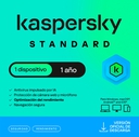 Antivirus Kaspersky Standard 1 PC 1 Año Física Plastificada
