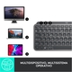 Adquiere tu Mini Teclado Inalámbrico Logitech MX Keys Backlit Negro en nuestra tienda informática online o revisa más modelos en nuestro catálogo de Solo Teclados Logitech