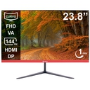 Monitor Curvo Teros TE-2403S 23.8" FHD 144Hz 1ms HDMI DP