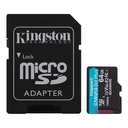 Memoria MicroSD Kingston Canvas Go! Plus 64GB Adaptador SD
