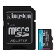 Adquiere tu Memoria MicroSD Kingston Canvas Go! Plus 64GB Adaptador SD en nuestra tienda informática online o revisa más modelos en nuestro catálogo de Memorias Flash Kingston