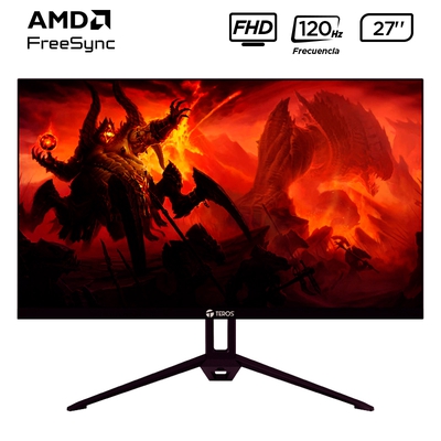 Adquiere tu Monitor Plano Teros TE-2713S 27" FHD 120Hz HDMI Displayport en nuestra tienda informática online o revisa más modelos en nuestro catálogo de Monitores Teros