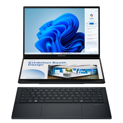 Adquiere tu Laptop Asus Zenbook Duo 14" 3K OLED Ultra 9 285H 32G 1TB W11 en nuestra tienda informática online o revisa más modelos en nuestro catálogo de Laptops Core Ultra 9 Asus