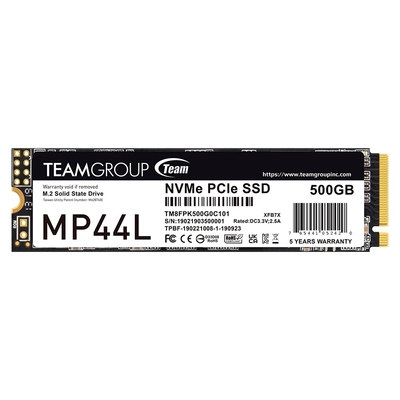 Adquiere tu Disco Sólido M.2 NVMe 500GB TeamGroup MP44L SSD PCIe 4x4 en nuestra tienda informática online o revisa más modelos en nuestro catálogo de Discos Sólidos M.2 Teamgroup
